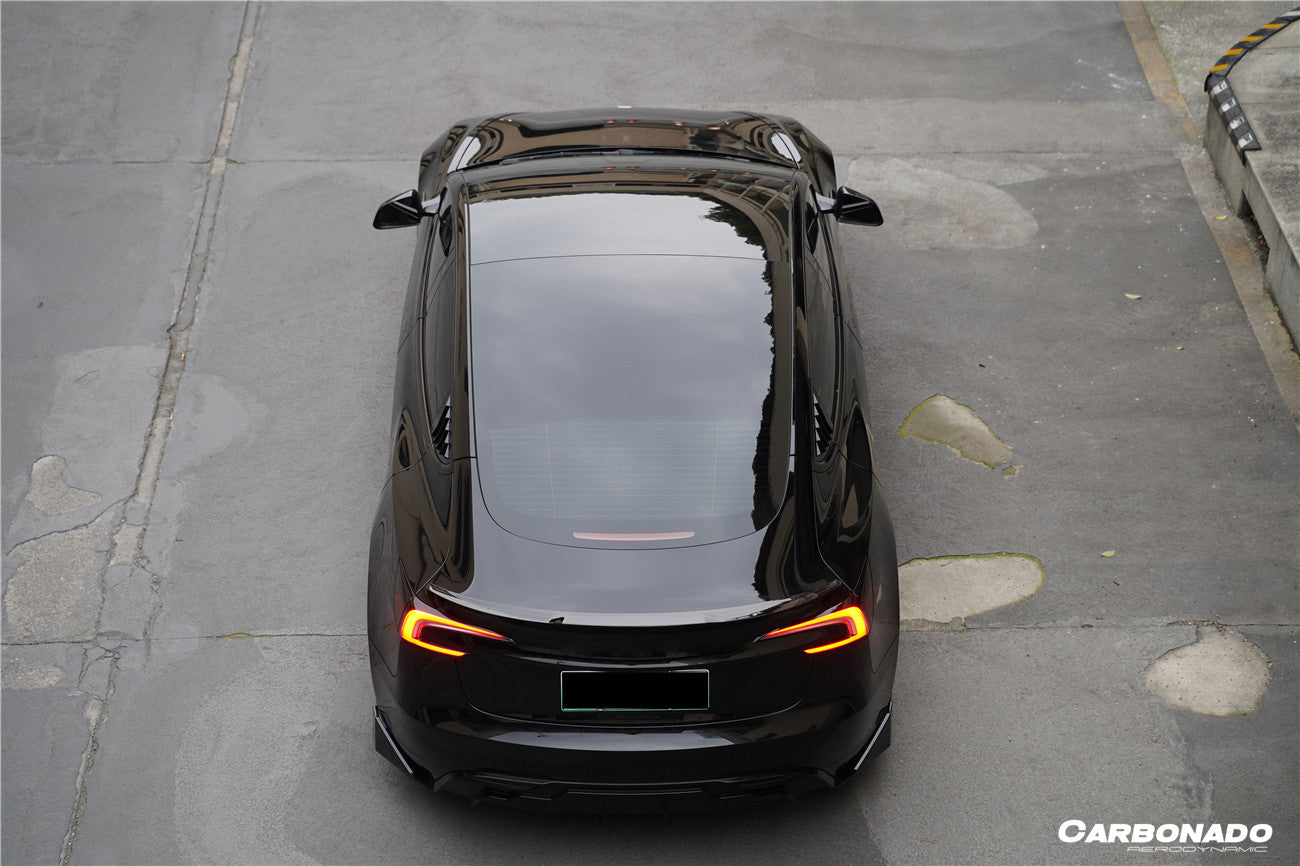 2023-UP Tesla Model 3 Highland RWD & AWD Fast Style Carbon Fiber Pattern Look body kit