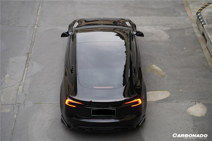 2023-UP Tesla Model 3 Highland RWD & AWD Fast Style Carbon Fiber Pattern Look body kit