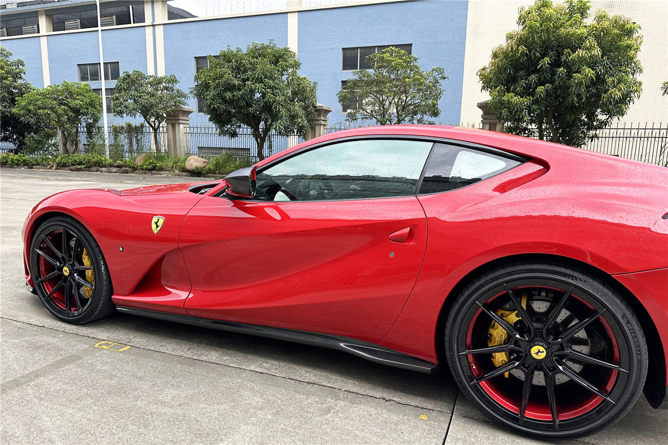 2017-2026 Ferrari 812 Superfast GTS OEM Style Dry Carbon Fiber Side Skirts