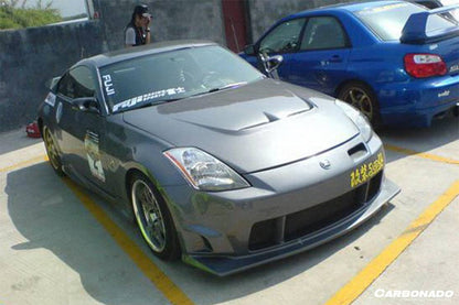 2003-2005 Nissan 350Z V Style Hood - Carbonado