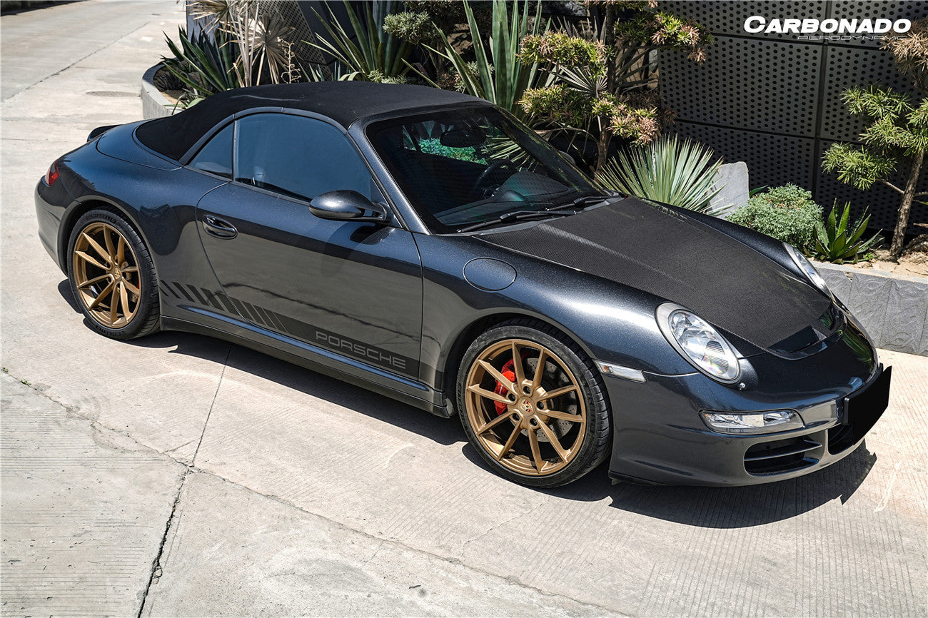 2005-2012 Porsche 987 Cayman & Boxster and 997 Carrera TA Style Hood - Carbonado