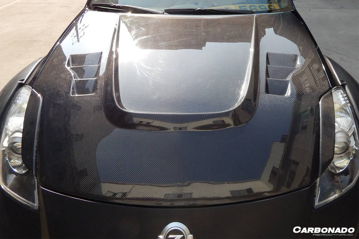 2006-2008 Nissan 350Z Bs Style Hood - Carbonado