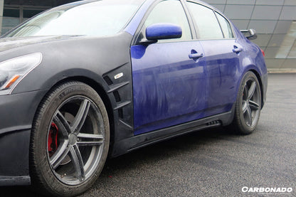 2007-2013 Infiniti G25/G35/G37 Sedan ELT Style Side Skirts - Carbonado Aero