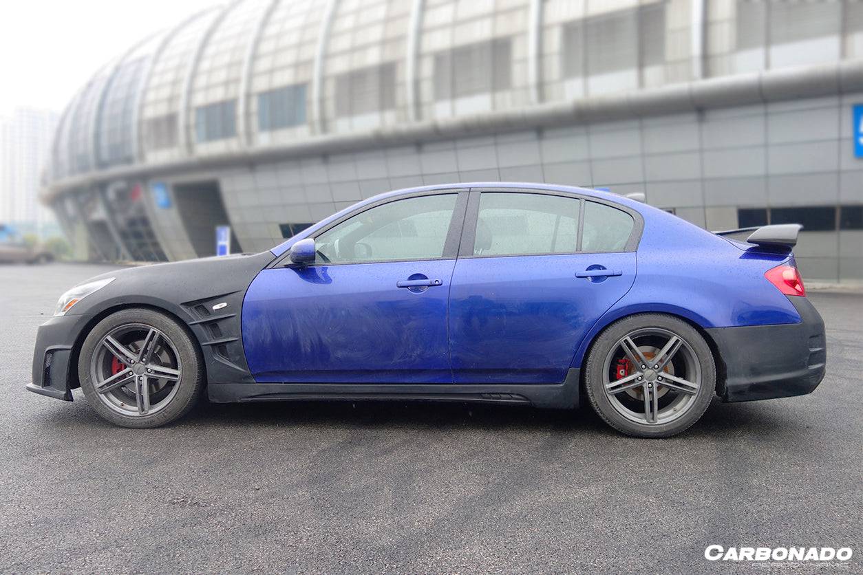 2007-2013 Infiniti G25/G35/G37 Sedan ELT Style Side Skirts - Carbonado