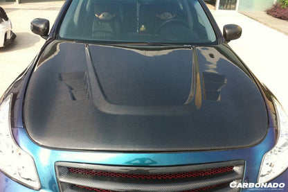 2007-2009 Infiniti G35/G37 Sedan BS Style Hood - Carbonado