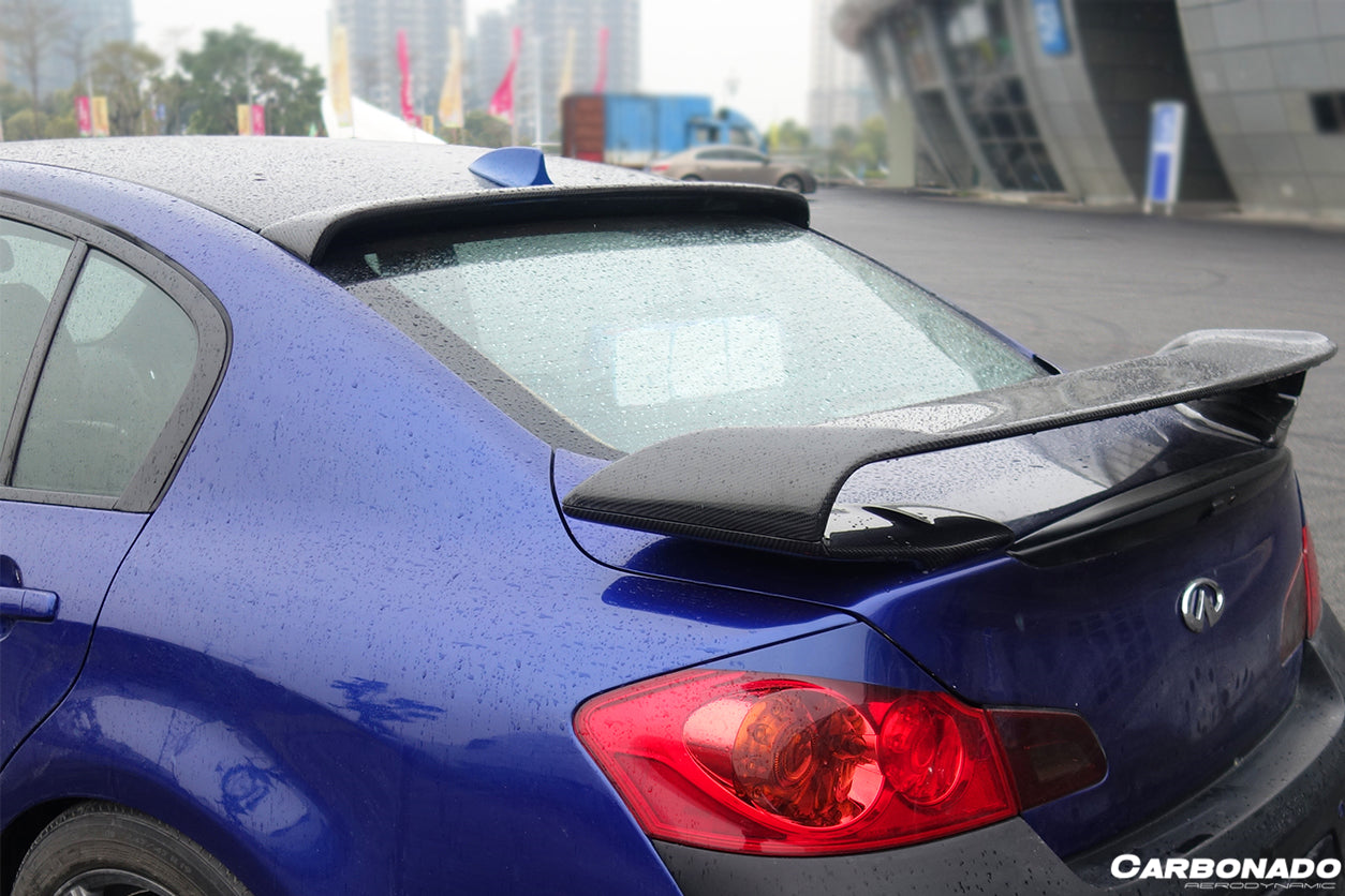 2007-2013 Infiniti G25/G35/G37 Sedan BS Style Roof Spoiler - Carbonado Aero