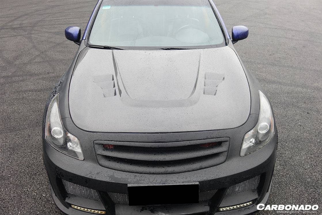 2007-2009 Infiniti G35/G37 Sedan BS Style Hood - Carbonado Aero