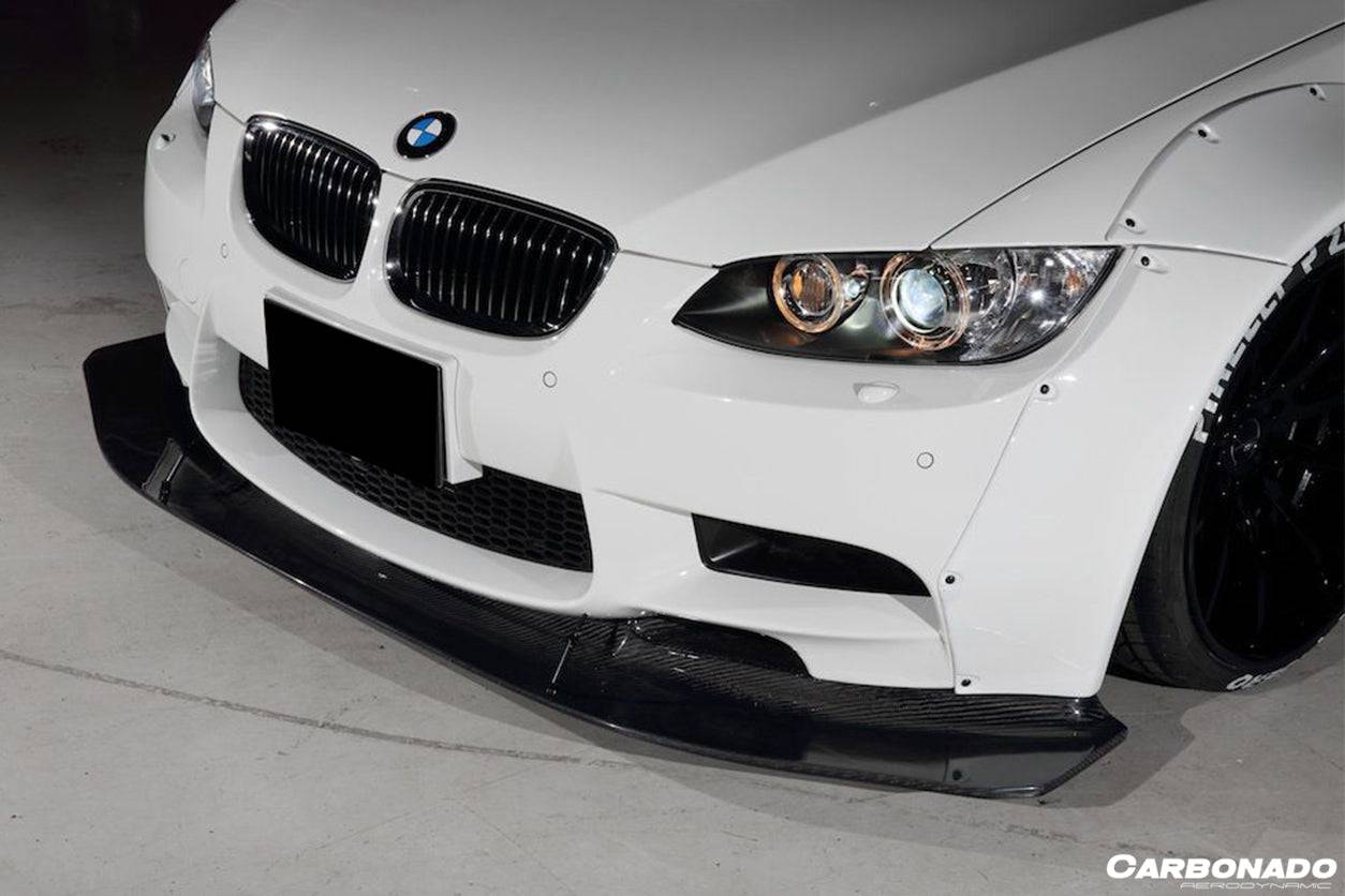2008-2012 BMW M3 E92/E93 DE Style Carbon Fiber Front Lip - Carbonado Aero