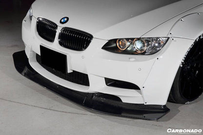 2008-2012 BMW M3 E92/E93 DE Style Carbon Fiber Front Lip - Carbonado Aero