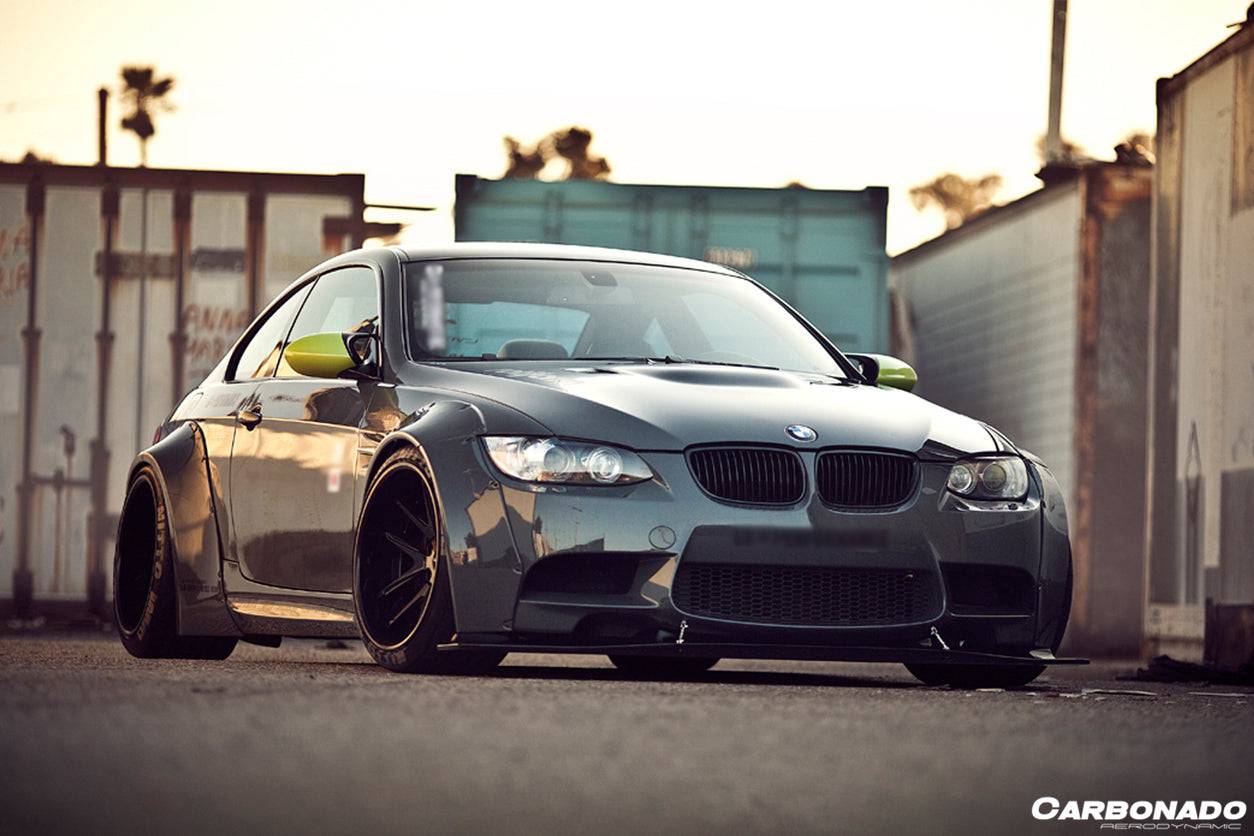 2008-2012 BMW M3 E92/E93 DE Style Carbon Fiber Front Lip - Carbonado