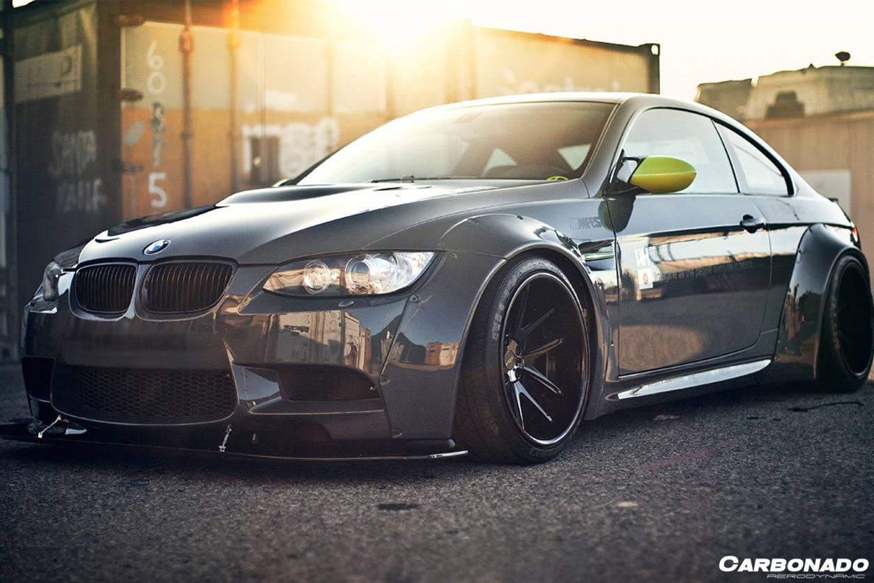 2008-2012 BMW M3 E92/E93 DE Style Carbon Fiber Front Lip - Carbonado Aero