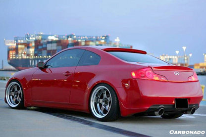 2008-2015 Infiniti G37s Coupe DTM-I Style Carbon Fiber Rear Lip - Carbonado Aero