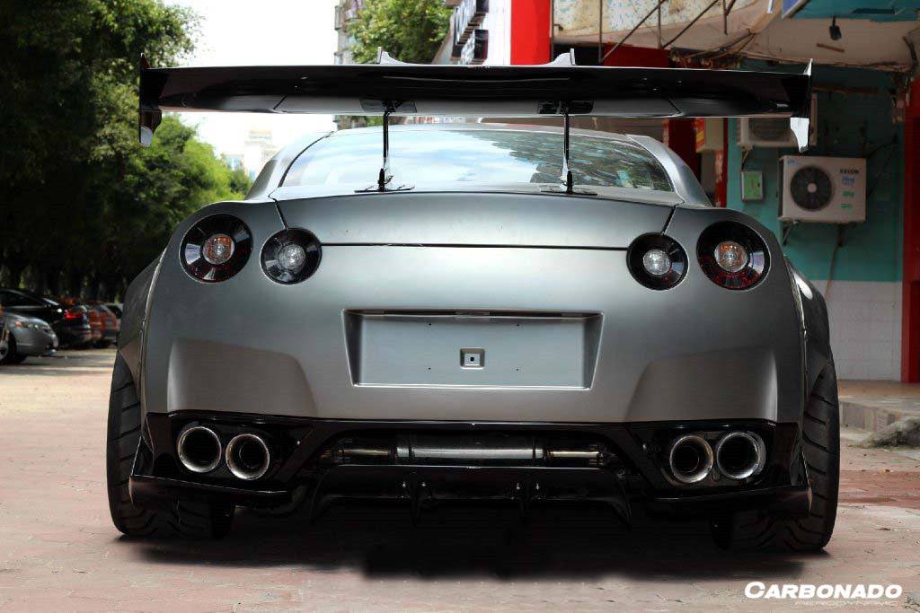 2008-2022 Nissan GTR R35 CBA & DBA & EBA DE Style Rear Diffuser - Carbonado