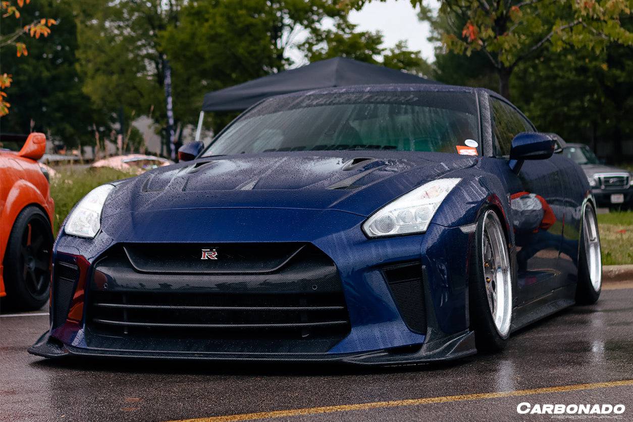 2009-2020 Nissan GTR R35 CBA/DBA/EBA TS Style Front Bumper - Carbonado
