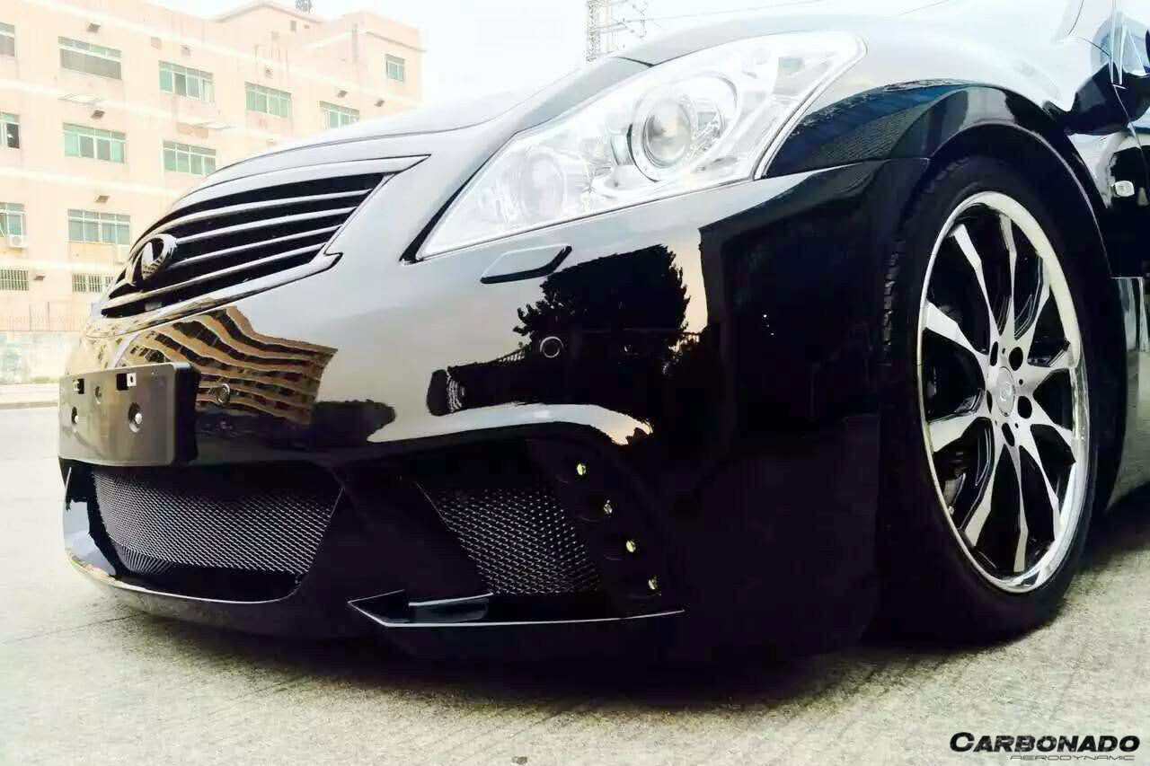 2010-2013 Infiniti G25/G37 Sedan WD Style Front Bumper w/Led Light - Carbonado Aero