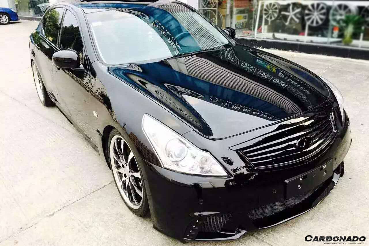 2010-2013 Infiniti G25/G37 Sedan WD Style Front Bumper w/Led Light - Carbonado Aero