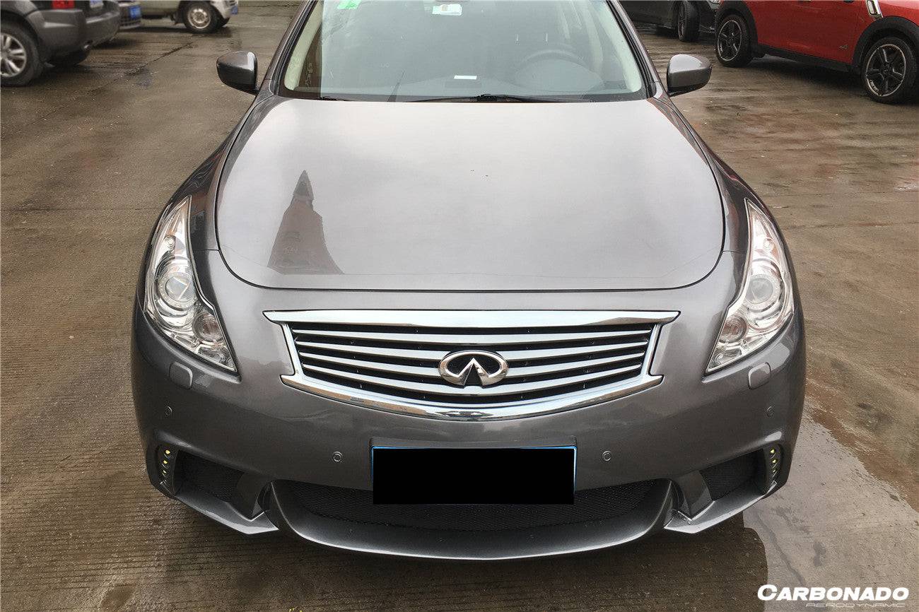 2010-2013 Infiniti G25/G37 Sedan WD Style Front Bumper w/Led Light - Carbonado Aero