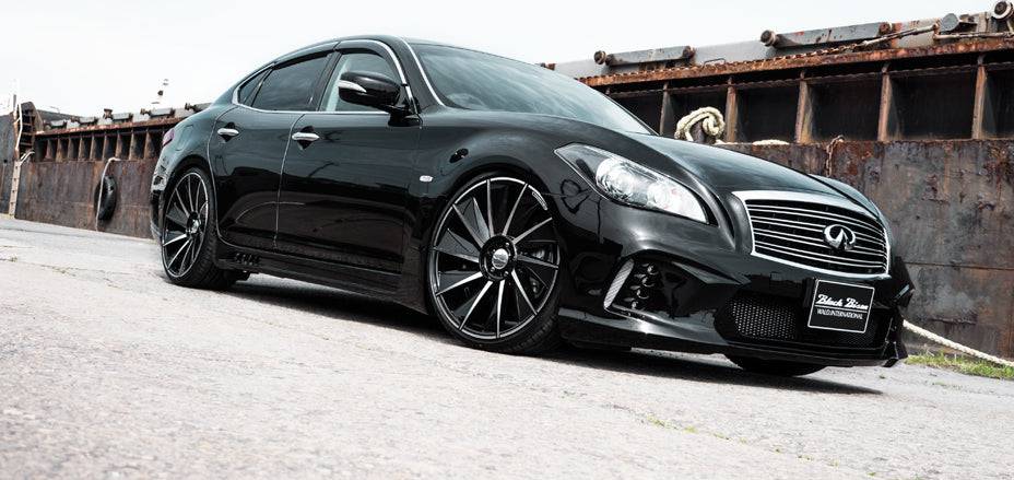 2011-2014 Infiniti Q70 M37 M35 M25 WD Style Front Bumper w/led Light - Carbonado Aero