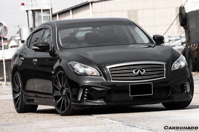 2011-2014 Infiniti Q70 M37 M35 M25 WD Style Front Bumper w/led Light - Carbonado Aero