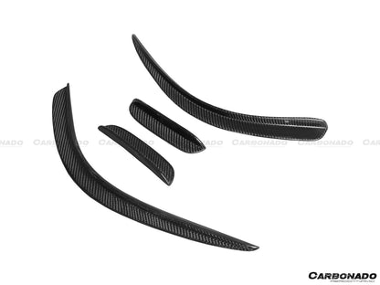 2012-2014 Mercedes Benz W204 C63 AMG Sedan/Coupe BK Style Front Canard - Carbonado Aero