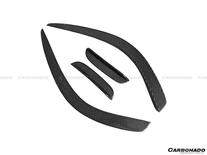 2012-2014 Mercedes Benz W204 C63 AMG Sedan/Coupe BK Style Front Canard - Carbonado Aero