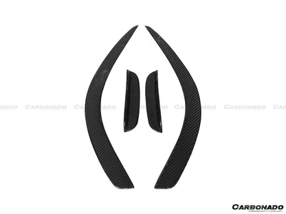2012-2014 Mercedes Benz W204 C63 AMG Sedan/Coupe BK Style Front Canard - Carbonado Aero