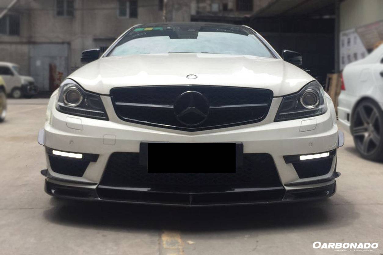 2012-2014 Mercedes Benz W204 C63 AMG Sedan/Coupe BK Style Front Canard - Carbonado Aero