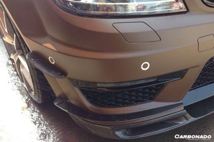 2012-2014 Mercedes Benz W204 C63 AMG Sedan/Coupe BK Style Front Canard - Carbonado Aero