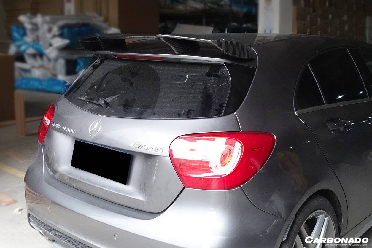 2012-2015 Mercedes Benz W176 A Class A250 A200 A45 AMG CARBON FIBER ROOF WING SPOILER - Carbonado Aero