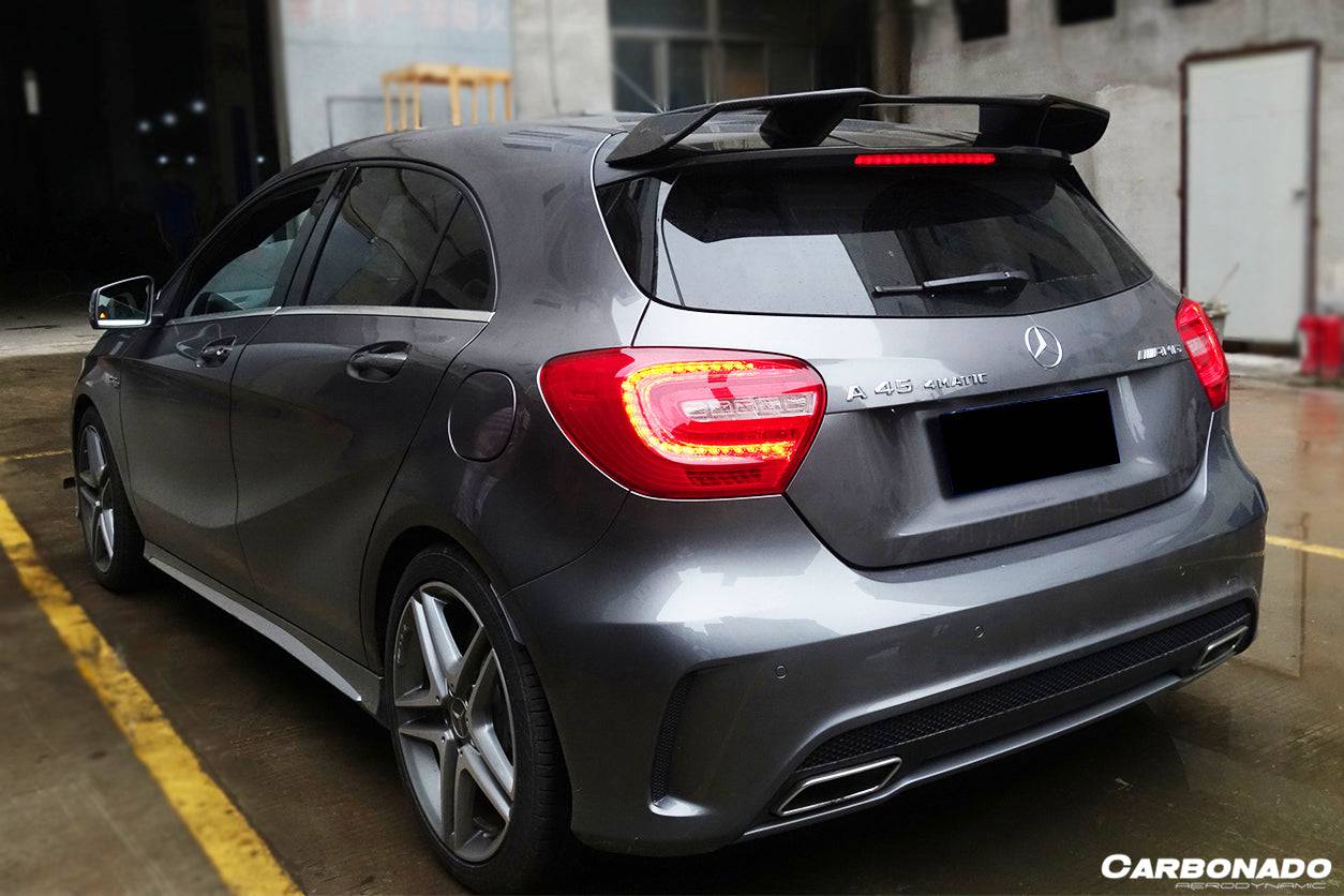 2012-2015 Mercedes Benz W176 A Class A250 A200 A45 AMG CARBON FIBER ROOF WING SPOILER - Carbonado Aero