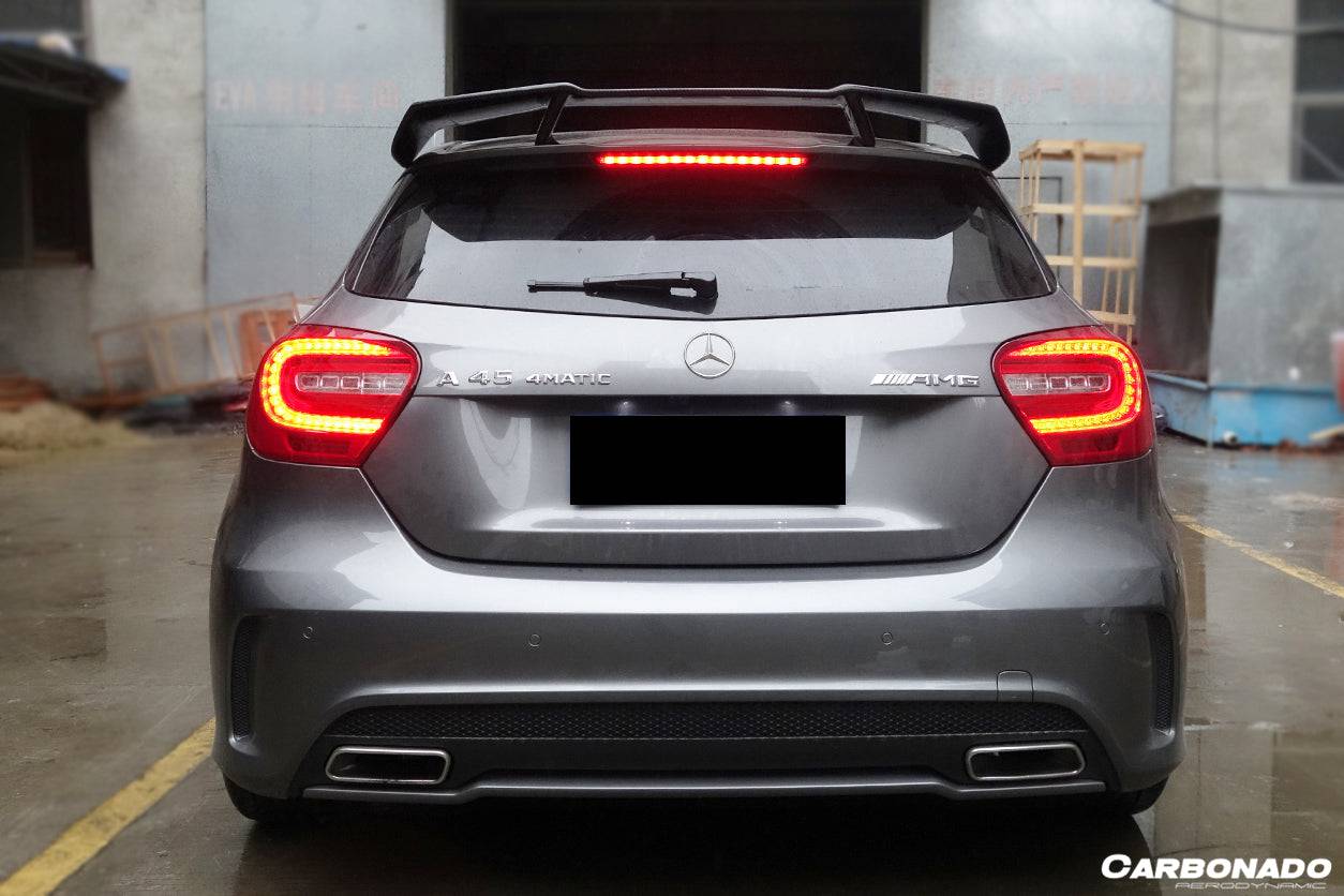 2012-2015 Mercedes Benz W176 A Class A250 A200 A45 AMG CARBON FIBER ROOF WING SPOILER - Carbonado Aero