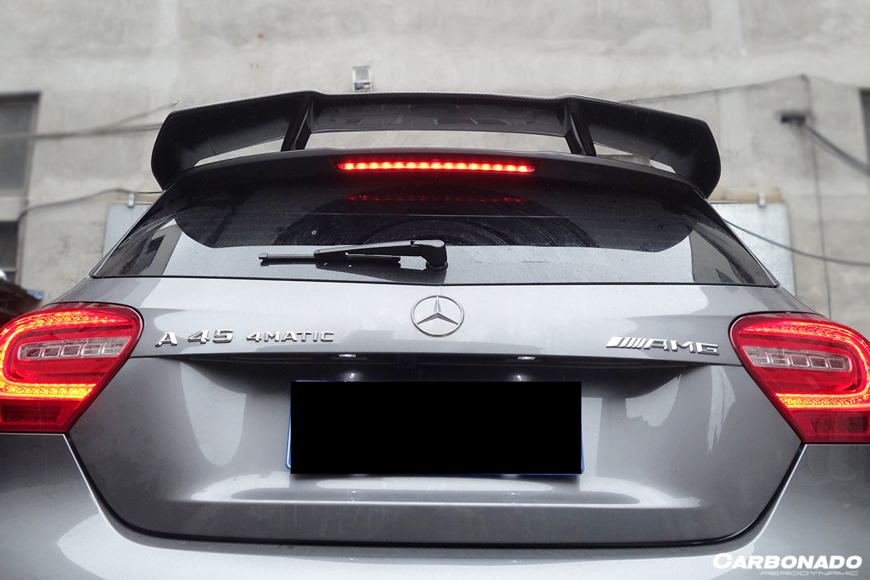 2012-2015 Mercedes Benz W176 A Class A250 A200 A45 AMG CARBON FIBER ROOF WING SPOILER - Carbonado Aero