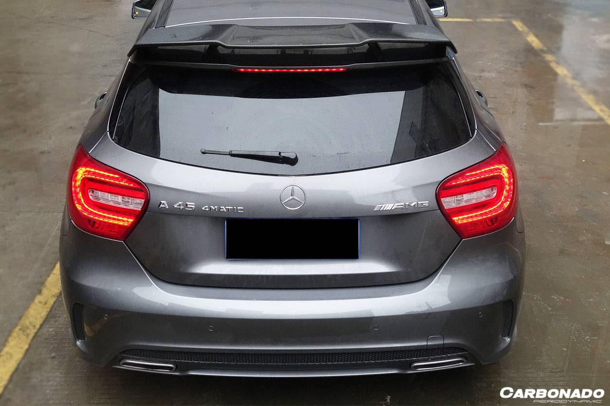 2012-2015 Mercedes Benz W176 A Class A250 A200 A45 AMG CARBON FIBER ROOF WING SPOILER - Carbonado Aero