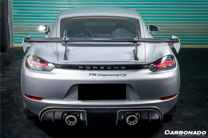 2012-2025 Porsche 718 981 Cayman Boxster GT4RS Style Dry Carbon Fiber Spoiler Wing