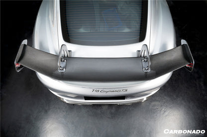 2012-2023 Porsche 718 981 Cayman Boxster GT4RS Style Dry Carbon Fiber Spoiler Wing - Carbonado