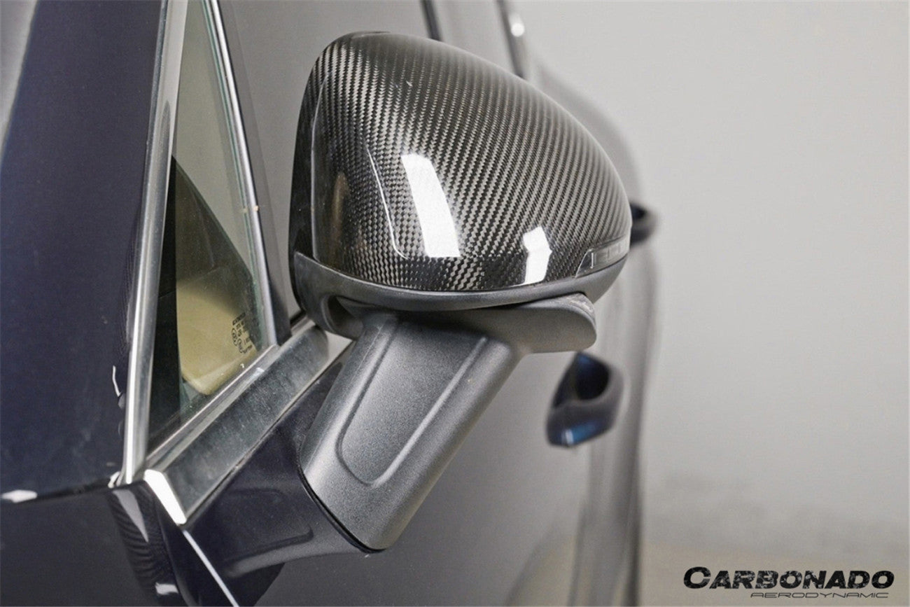 2014-2024 Porsche Macan 95B Dry Carbon Fiber Mirror Housing Replacement | Fits T, S, GTS, Turbo, Turbo S, 4 Electric, Turbo (NO BSA Holes)
