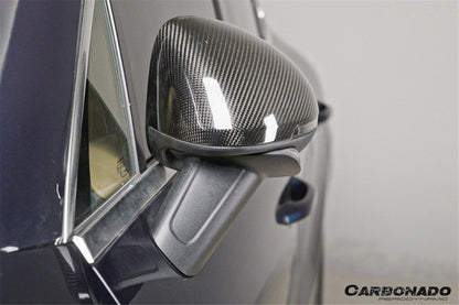 2014-2024 Porsche Macan 95B Dry Carbon Fiber Mirror Housing Replacement | Fits T, S, GTS, Turbo, Turbo S, 4 Electric, Turbo (NO BSA Holes)
