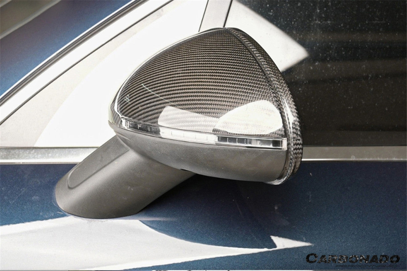 2014-2024 Porsche Macan 95B Autoclave Carbon Fiber Mirror Housing Replacement | Fits T, S, GTS, Turbo, Turbo S, Turbo LHD (With BSA Holes)