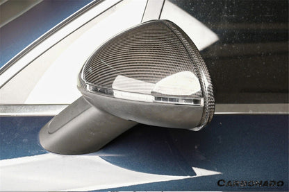 2014-2024 Porsche Macan 95B Autoclave Carbon Fiber Mirror Housing Replacement | Fits T, S, GTS, Turbo, Turbo S, Turbo LHD (With BSA Holes)