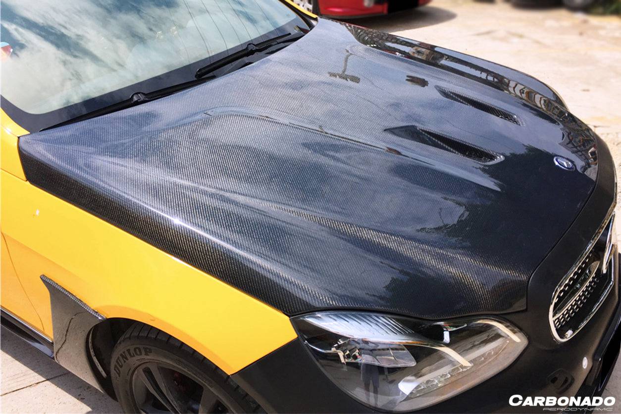 2014-2016 Mercedes Benz E Class W212 BKSS Style Hood - Carbonado