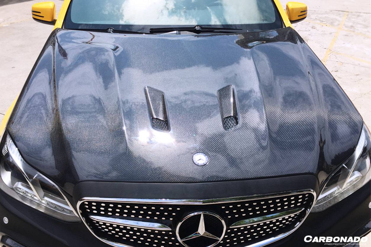 2014-2016 Mercedes Benz E Class W212 BKSS Style Hood - Carbonado