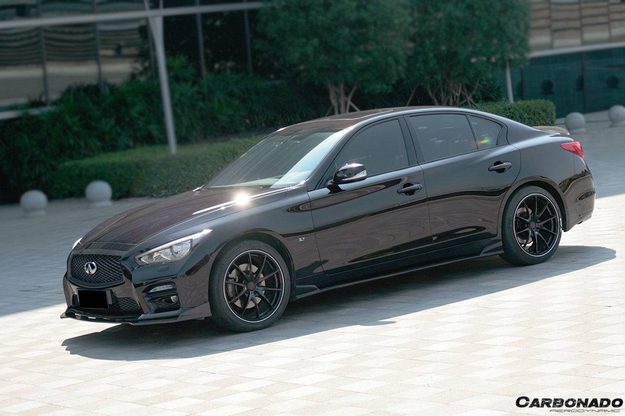 2014-2017 Infiniti Q50 Sedan SN Style Front Lip - Carbonado