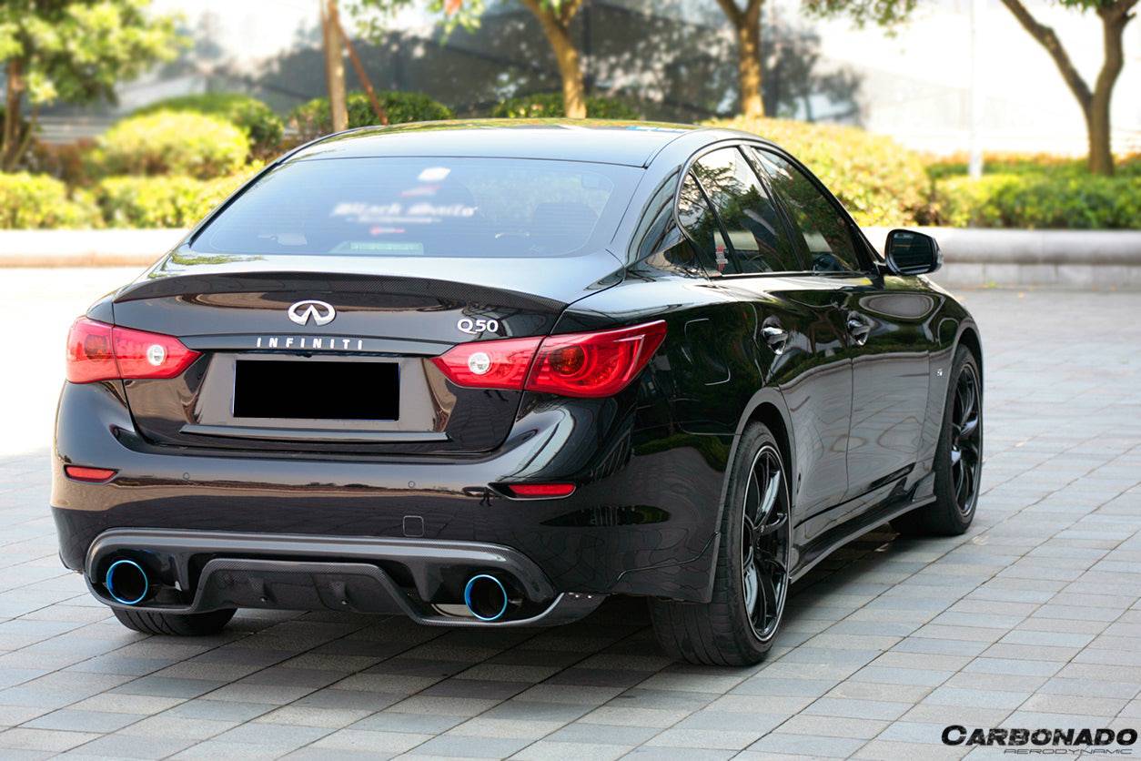 2014-2017 Infiniti Q50 Sedan SN Style Rear Lip - Carbonado Aero