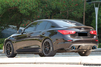 2014-2017 Infiniti Q50 Sedan SN Style Rear Lip - Carbonado Aero