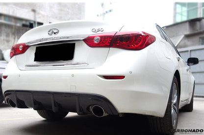 2014-2017 Infiniti Q50 Sedan SN Style Rear Lip - Carbonado Aero