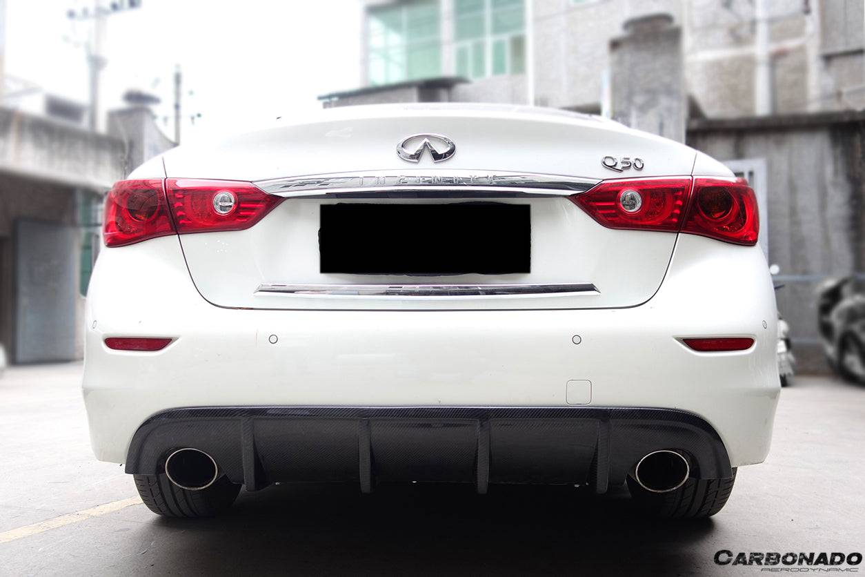 2014-2017 Infiniti Q50 Sedan SN Style Rear Lip - Carbonado Aero
