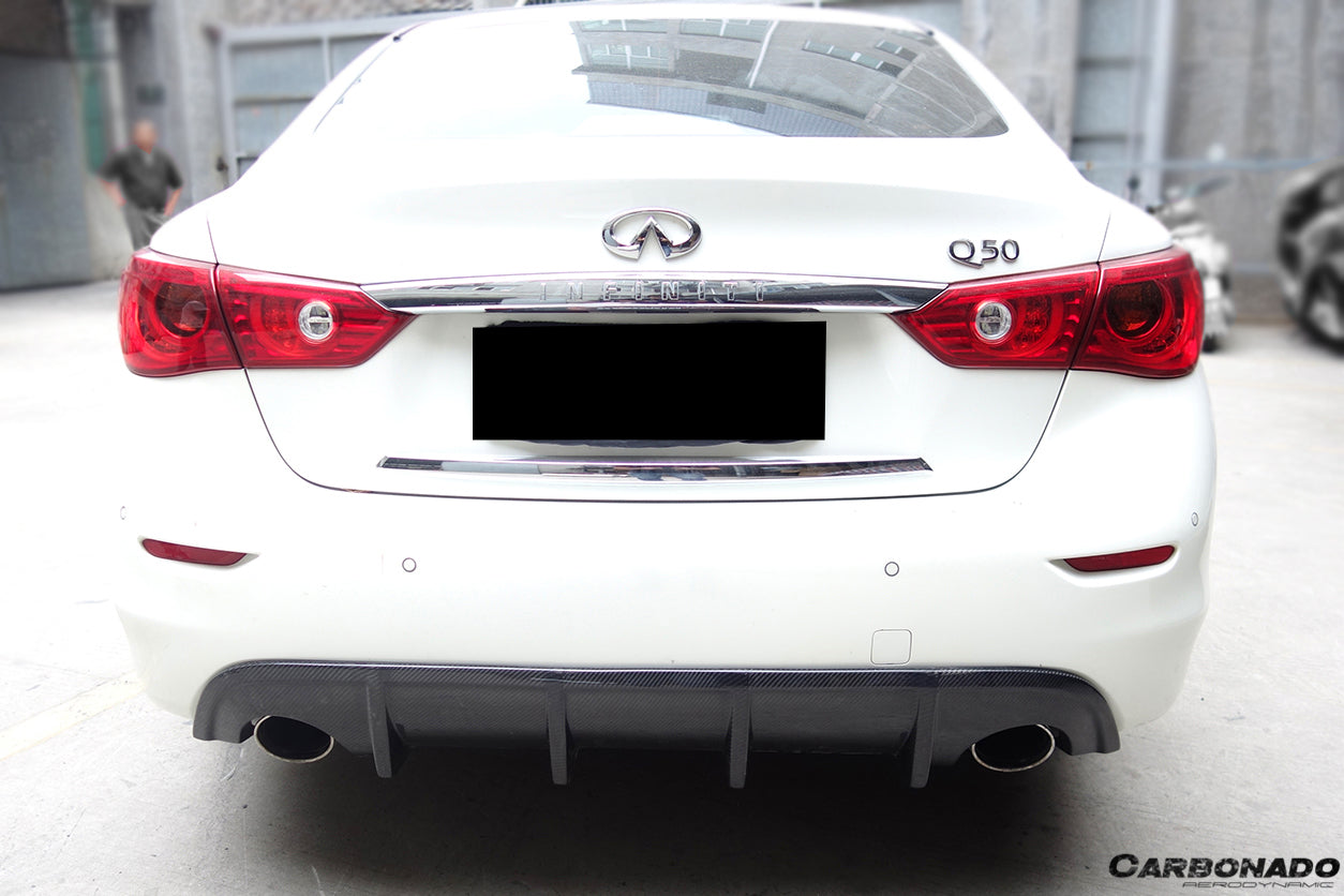 2014-2017 Infiniti Q50 Sedan SN Style Rear Lip - Carbonado Aero