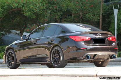 2014-2017 Infiniti Q50 Sedan DP Style Carbon Fiber Trunk Spoiler - Carbonado Aero