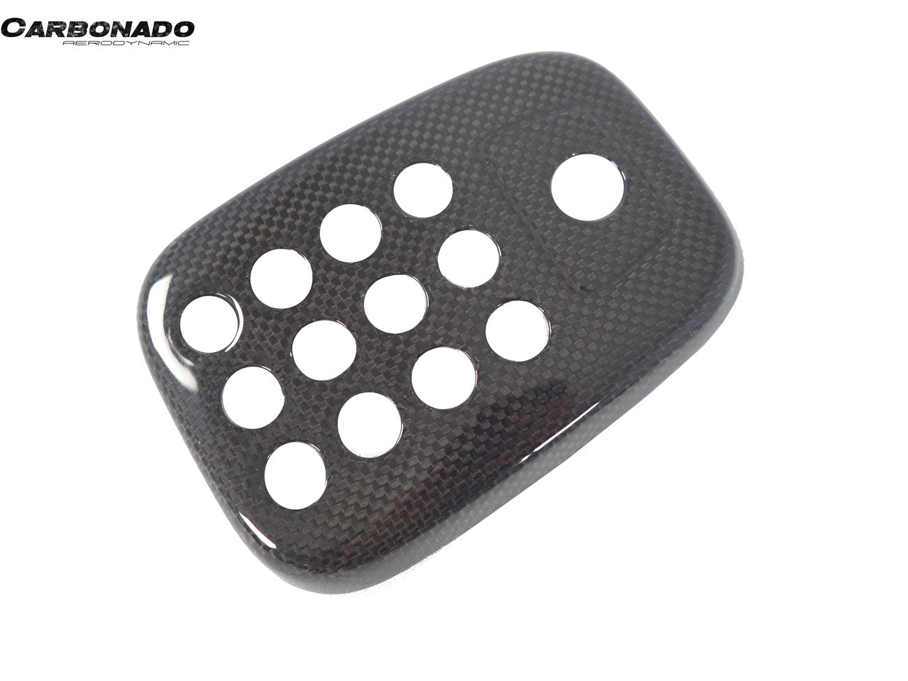 2015-2020 Ferrari 488 GTB Spider Dry Carbon Fiber Rear Black Light Cover With Camera Hole
