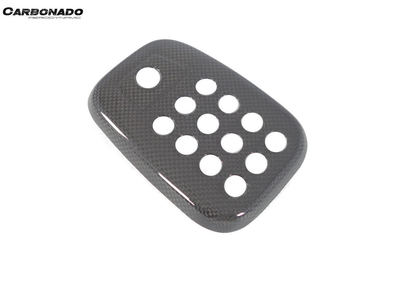 2015-2020 Ferrari 488 GTB Spider Dry Carbon Fiber Rear Black Light Cover With Camera Hole